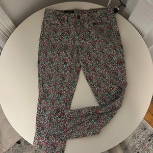 J Crew patterned jeans